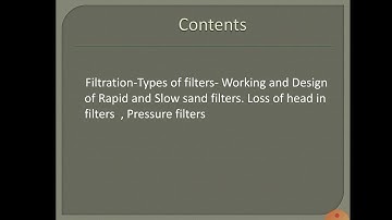 CE 405|Environmental Engineering I | Types of filters and filter media|