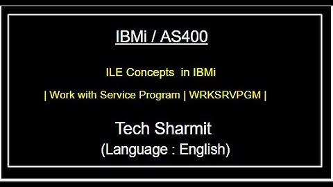IBMi (AS400) - Work with service program (WRKSRVPGM) | rpgle programming tutorial |  as400 tutorial