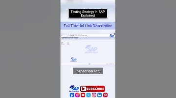 Teststrategie in SAP | SAP QM-stamgegevens | SAP QM-inspectiemethode | SAP-zelfstudie voor beginners