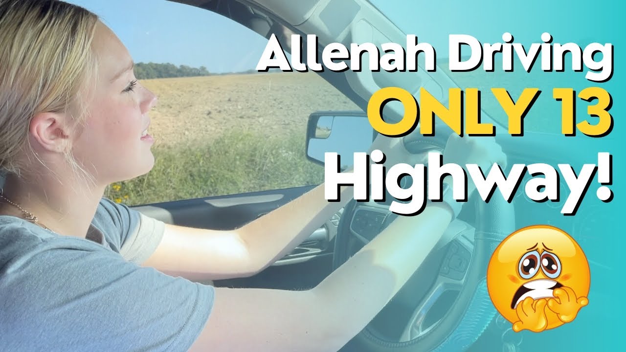 Allenah driving | 13 years old - YouTube
