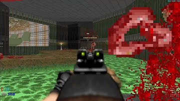 Brutal Doom v21 tactical E1M1 Hangar ITYTD-max in 17s