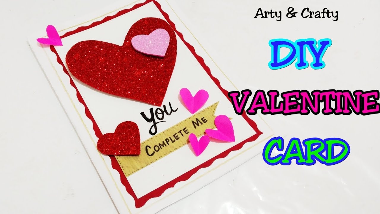 Valentine Day Card/Handmade Greeting Card Ideas/Anniversary Card/Card for Boyfriend by Arty