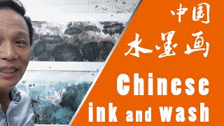 中国水墨画：荷风盛世！大芬原创|Chinese ink and wash painting, the original painting in Dafen oil painting village