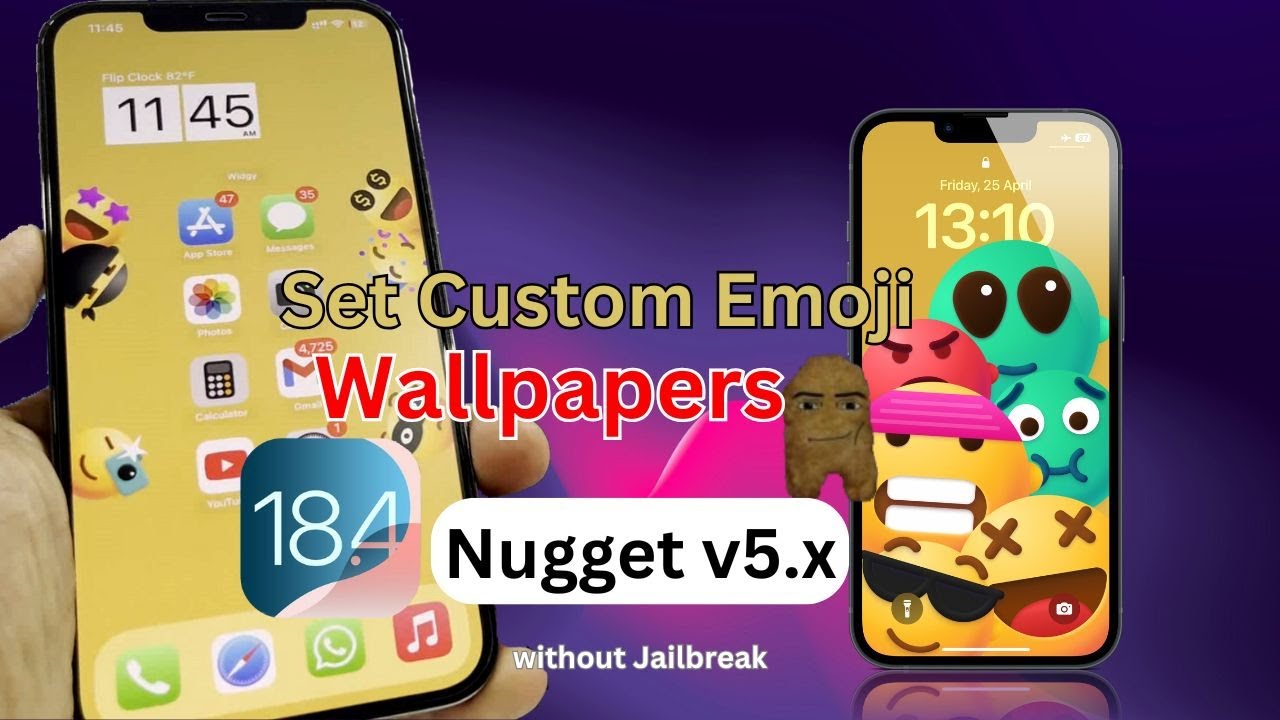 Nugget Ios Mod Wallapper Custom Emoji Animated Wallpapers on iPhone with Nugget | iOS 18–18.4.1 ...