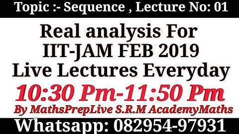 Sequence : Real Analysis