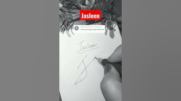 💞🍀Jasleen Name Signature #howtodosignature #shortsfeed #sign