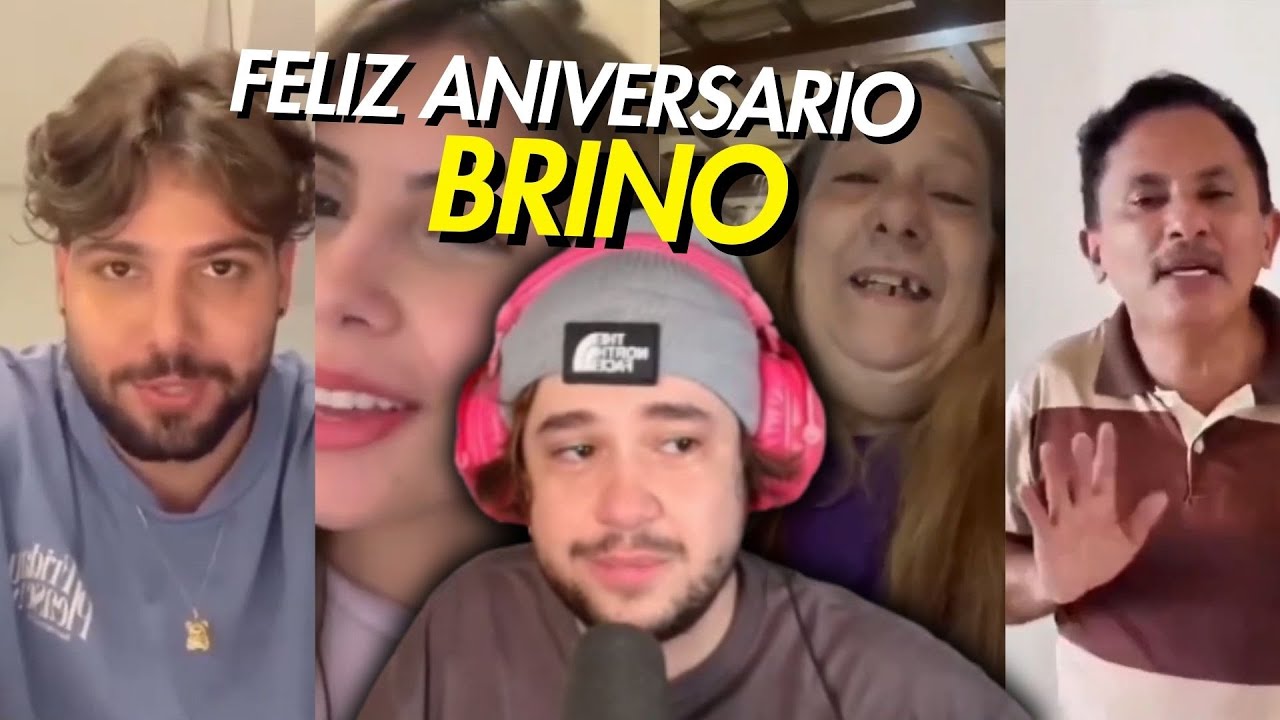 BRINO REAGINDO AO VIDEO DE ANIVERSARIO - YouTube
