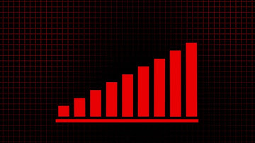 Animated Business Growth Chart Loop | Data Visualization | Upward Trend Bar Graph 4K