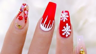 Uñas Acrilicas Delicadas Para Navidad - thptnganamst.edu.vn