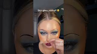 Skin peeling 😨😱😳 #makeup #makeuptutorial #beauty