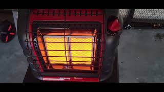 Mr. Heater Big Buddy Portable Radiant Propane Heater Unboxing &amp; First Use