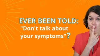 Should I talk about my symptoms / "its"? | DNRS, Vital-Side, Gupta, Brain Retraining, Self-Healing