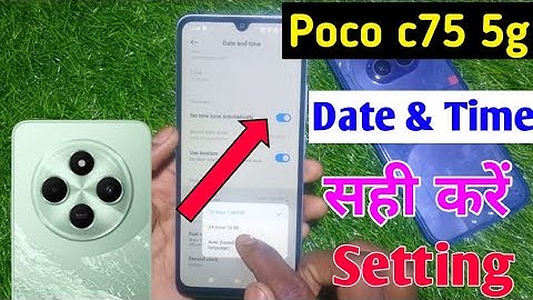 Poco c75 5g me date & time kaise sahi kare / how to time setting in poco c75 5g mobile me