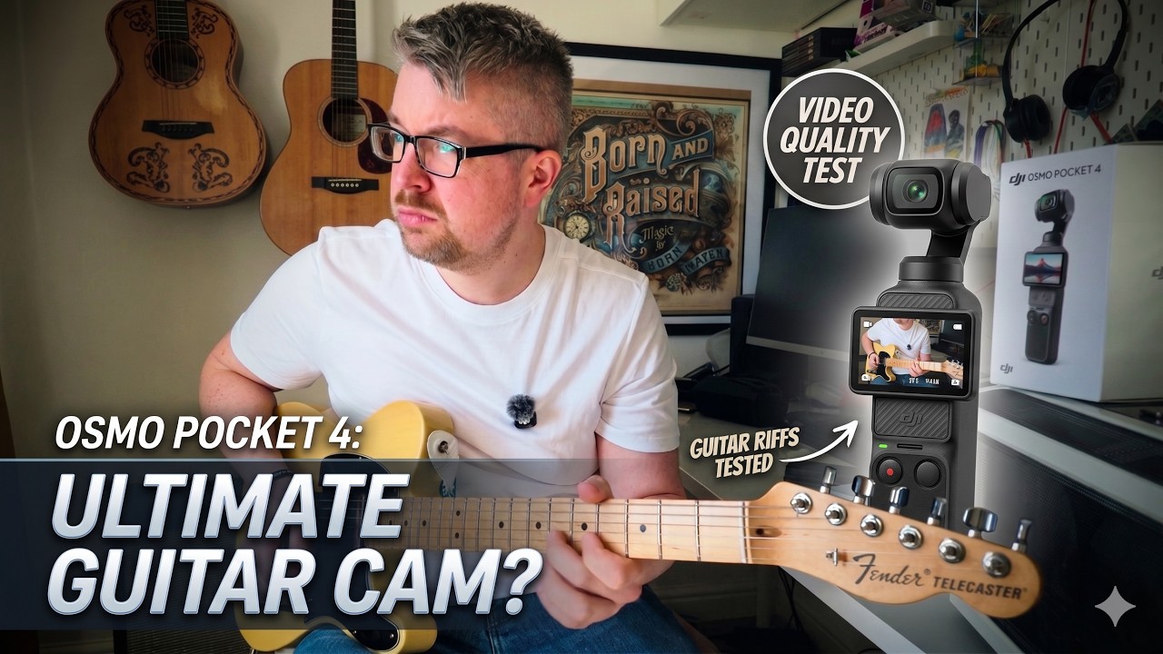 ギター dji osmo pocket Testing the DJI OSMO Pocket 4: The Ultimate Guitar Cam? 🎸 | 