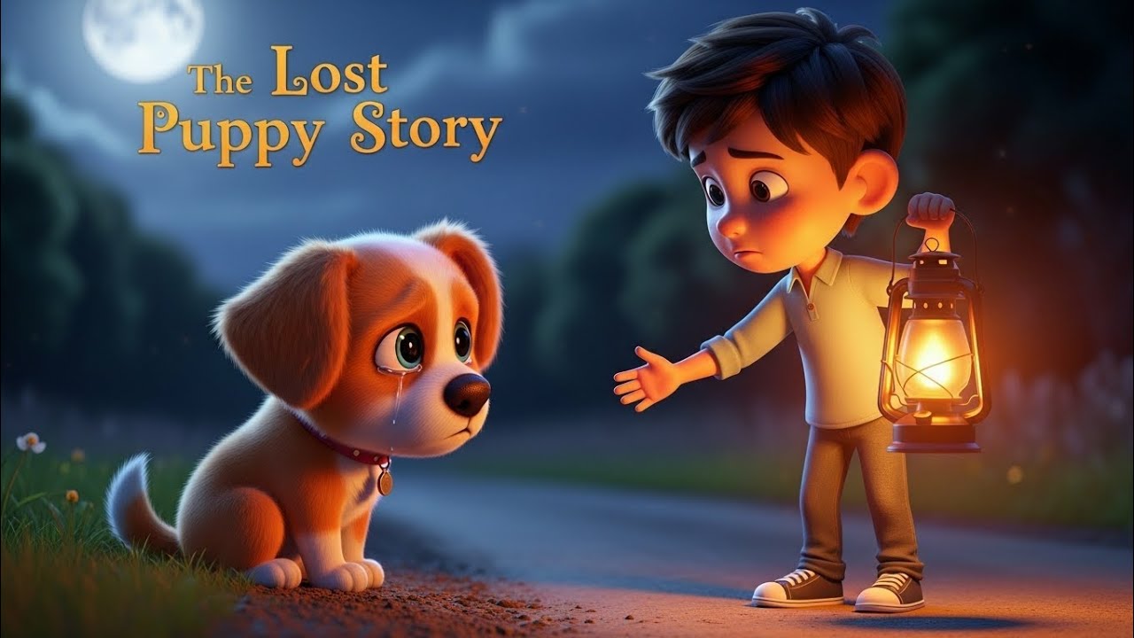 The Lost Puppy Story 🐶 | Emotional Moral Story for Kids | Bedtime Story ...