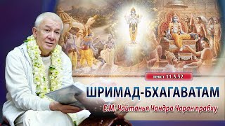 30/01/2024 Шримад-Бхагаватам 11.3.32-33. Е.М. Чайтанья Чандра Чаран прабху. Вриндаван парк