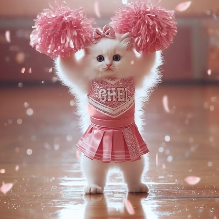 Montagem Miau Kitten Dance 📣😸📣 #montagemmiau #cheerleader #cat #cute #kitten #dancing #catlovers