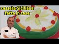 Cassata siciliana fatta in casaricetta spettacolare con glassa allacqua facile in 2 minuti