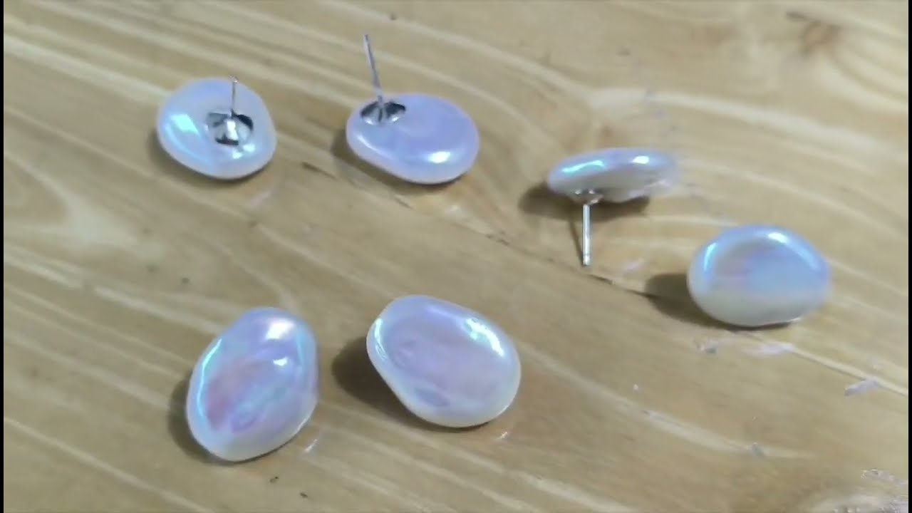 China Factory Direct 14-16mm Coin Pearls with sterling silver