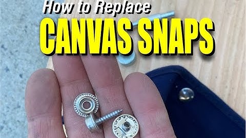 DIY Canvas Snap Repair Made Simple!