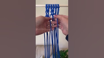 Try this macrame pattern for your wall hanging