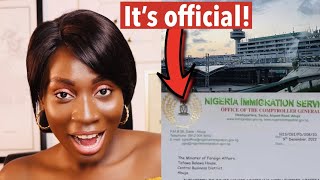 NIGERIANS ABROAD can Travel to Nigeria on EXPIRED PASSPORT (Any airline, any route)