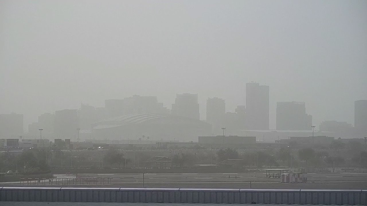 Phoenix dust storm sweeps through - YouTube
