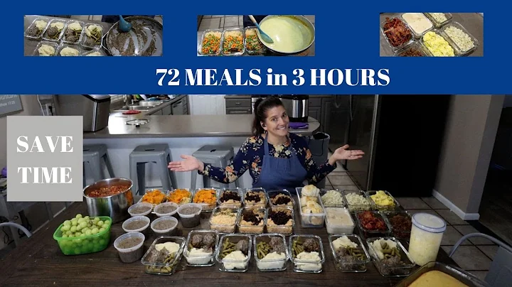 72 meals in 3 hours!! MEAL PREP for your family| S...