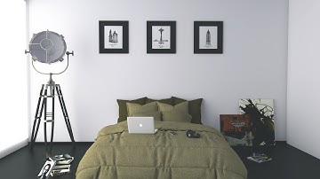 Photoreallistic Renders:Bedroom 0002 Rendering in Sketchup Using Vray 3.4|3d render 3dmax