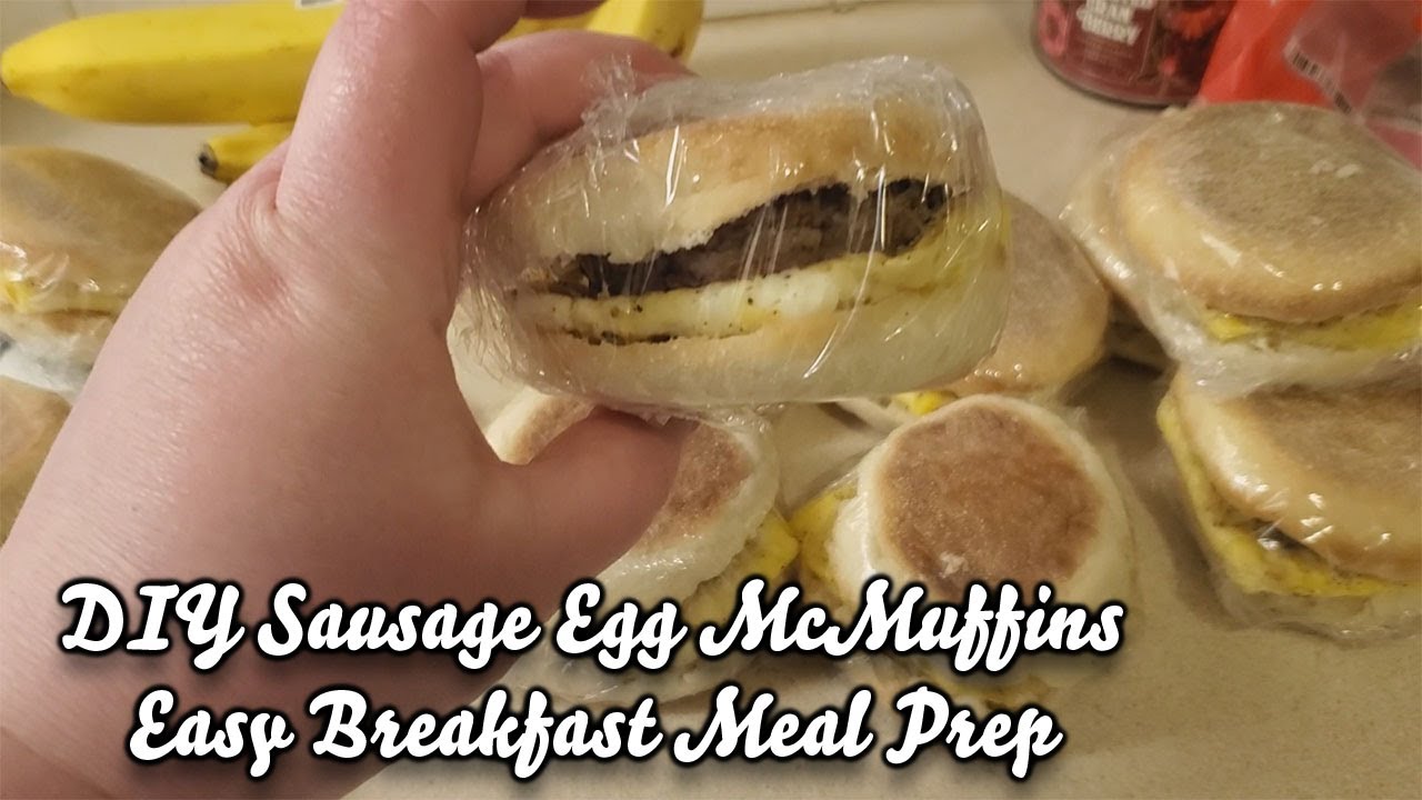 Super Easy DIY Sausage Egg McMuffins/Breakfast Meal Prep Hack YouTube