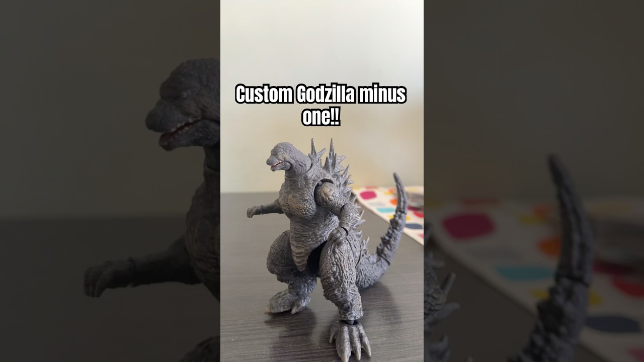 Custom Godzilla minus one #godzilla #repaint #actionfigure #bandai
