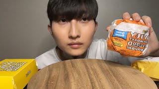 ASMR_🍔노브랜드 햄버거 이팅사운드 NO BRAND HAMBURGER EATING SOUND NO TALKING