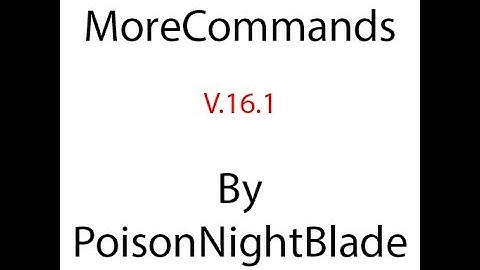 MoreCommands plugin v.16.1 update