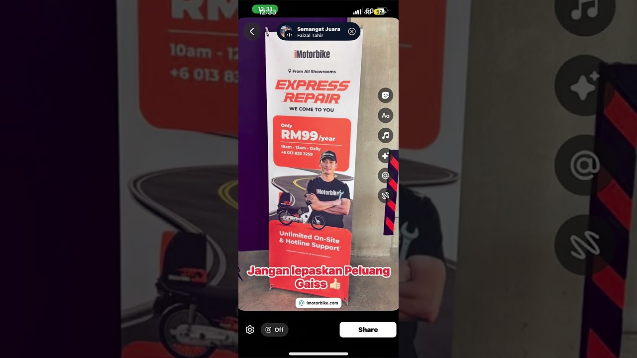 Jangan lupa join iMotorbike Express Repair Snap, Share and Ride Worry-Free🏍️10 December ni!