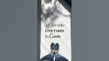 My favorite free fonts in Canva