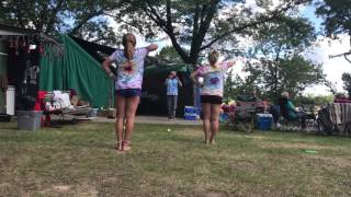 Hello cheer back view