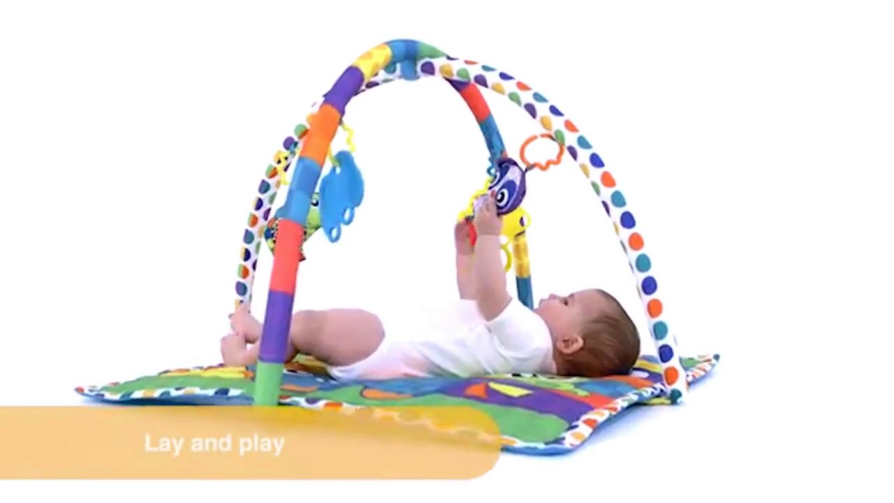 playgro linking animal friends play gym