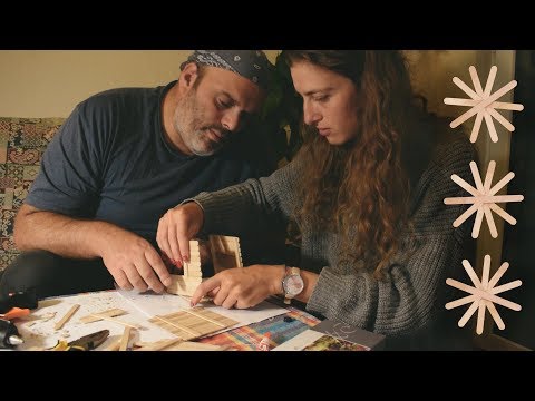 დეკორატიული სახლი ნაყინის ჩხირებით