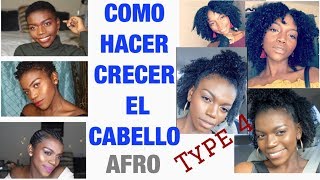 COMO HACER CRECER EL CABELLO AFRO PARTE #1 TYPE 4b 4c 4a