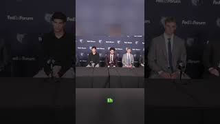 Kareem Joins Grizzlies! Spanish Reporter Asks BIG Question #shorts