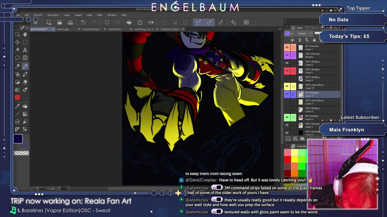 LiVE: TRiP's Art Stream - Reala from NiGHTS into Dreams Fanart - Part 2