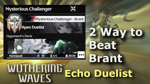 2 Way to Beat Brant (Deck Build & Battle) | Echo Duelist | Wuwa 2.4