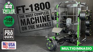 Multigimnasio Multigym Catler Gimnasio Multifuncion FT-1800 El gimansio en tu hogar Jaula Rack
