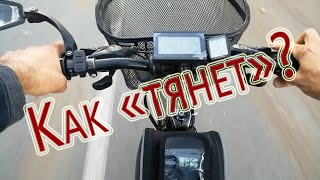 Тест электровелосипеда на подъёмах.Как настроить силу тока в Дисплее KT LCD3. Мотор колесо 1500ватт.