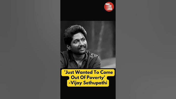 Vijay Sethupathi Gets Emotional: 'Just Wanted To Come Out Of Poverty' #vijaysethupathi #emotional