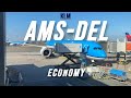 Amsterdam to New Delhi in Economy Class ✈️ | KLM Royal Dutch Airlines on Boeing 787-10