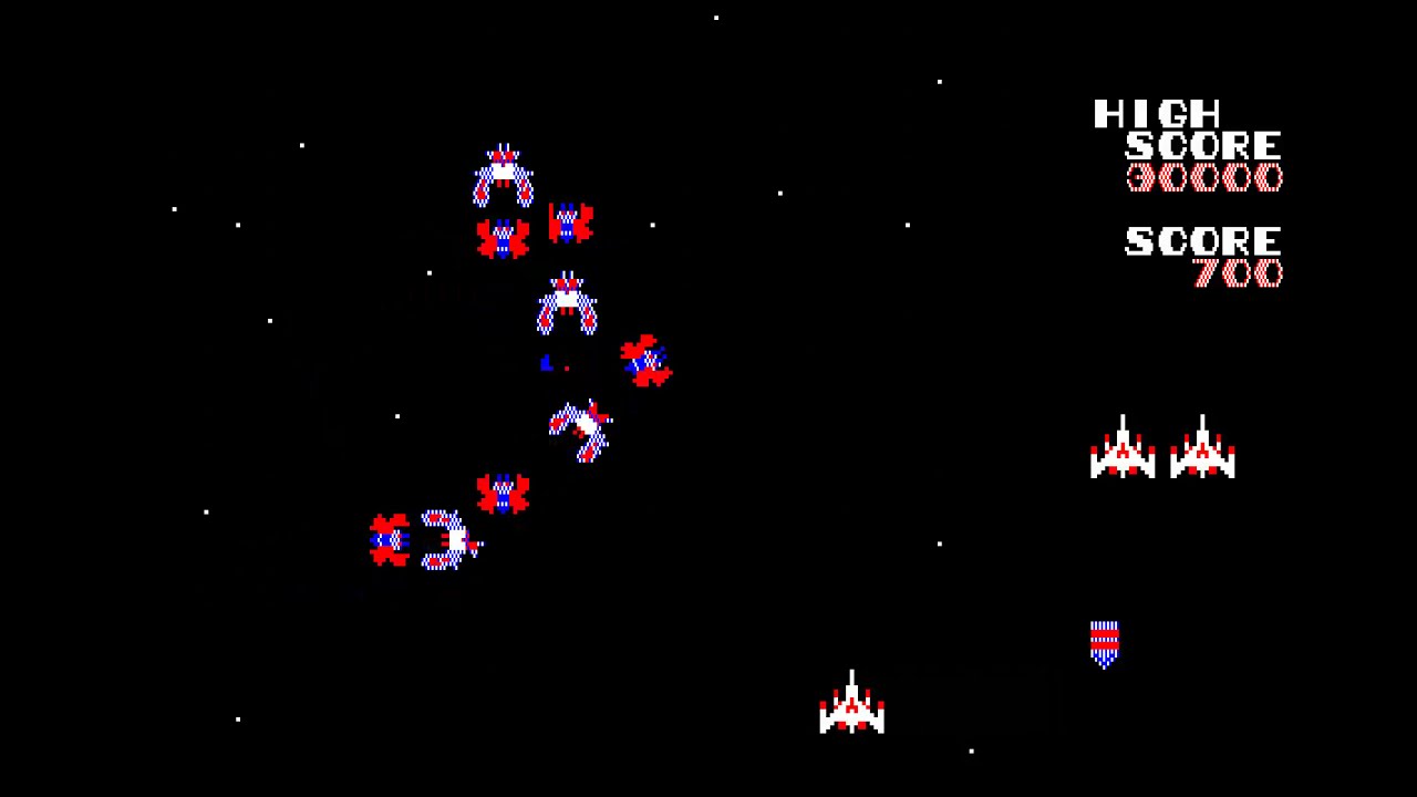 Galaga 1985 Dempa JP t77 Start XM7 FUJITSU FM 7 NEW FM 77AV