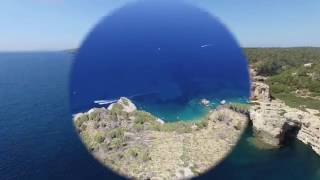 Mallorca DJI Phantom 4 FPV Estellencs Restaurante an der Klippe ----Cala de Sa Comuna 4K