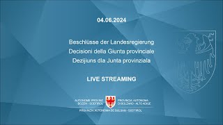 Decisioni della Giunta provinciale - 04.06.2024