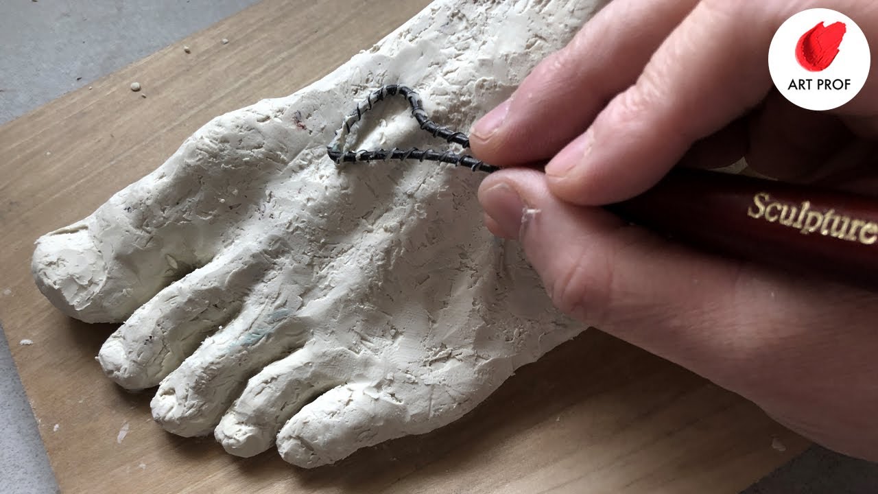 Sculpting a Foot in Clay, Step by Step Demo YouTube